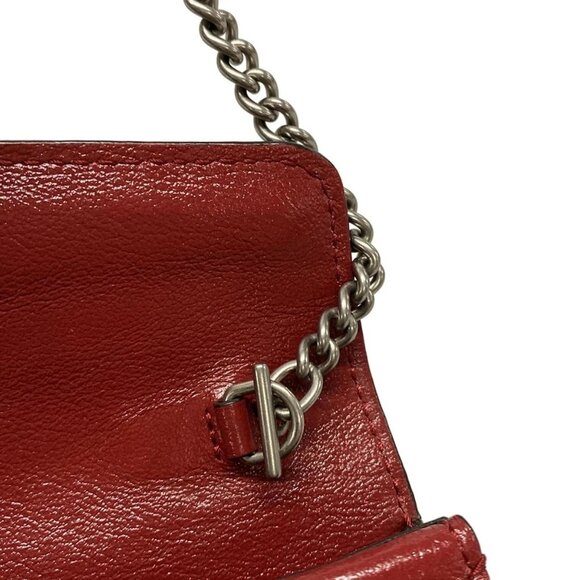 Auth GUCCI Dionysus 476432 Black White Bordeaux Tweeds Leather - Shoulder Bag - Picture 14 of 16